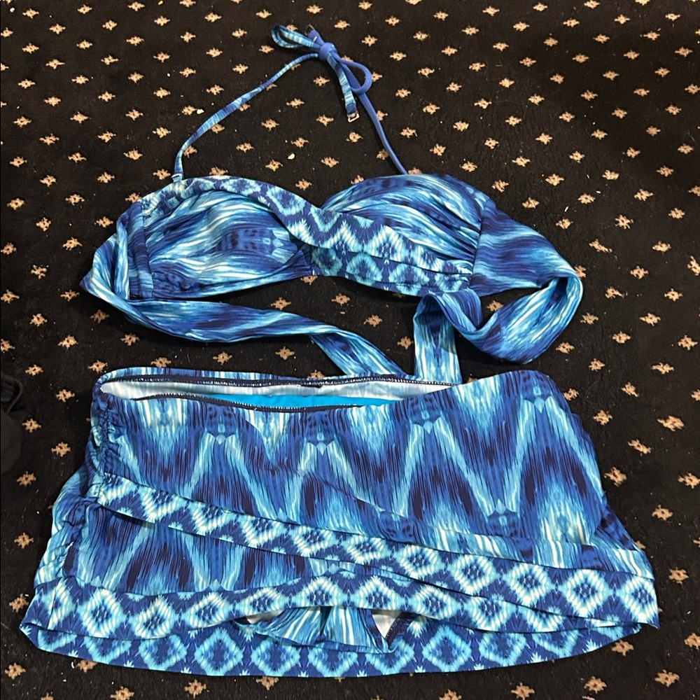 La Blanca Blue Patterned Bikini
